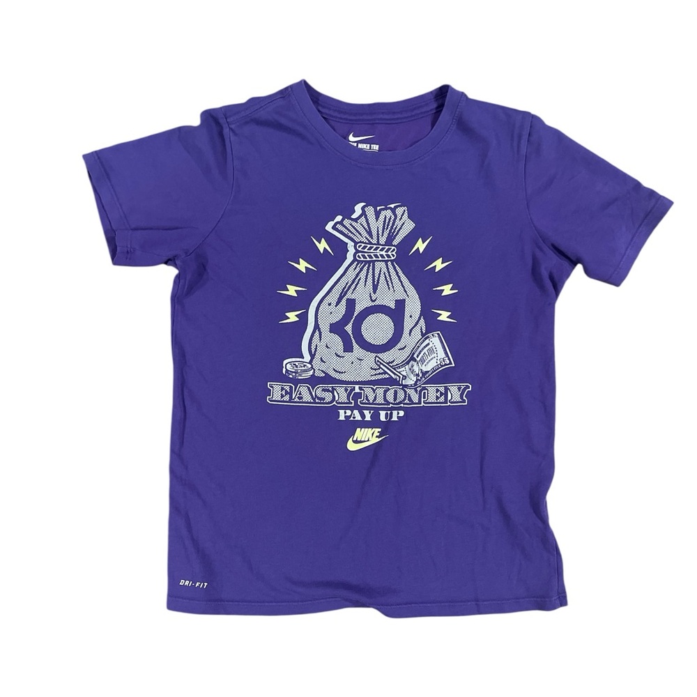 Nike Purple Short Sleeve Tee with Graphic Design